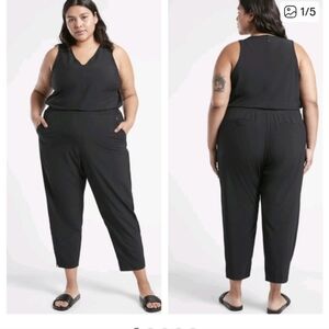 Athleta Brooklyn Jumpsuit Black Size 18 Tall